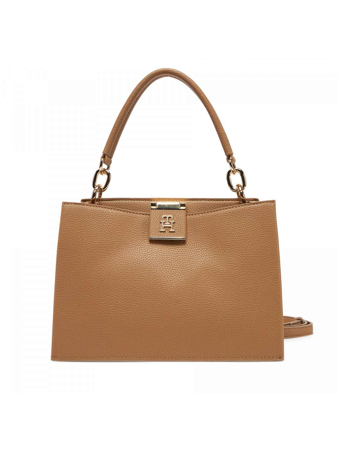 Kabelka Tommy Hilfiger Th Her Mini Tote AW0AW17190 Hnědá